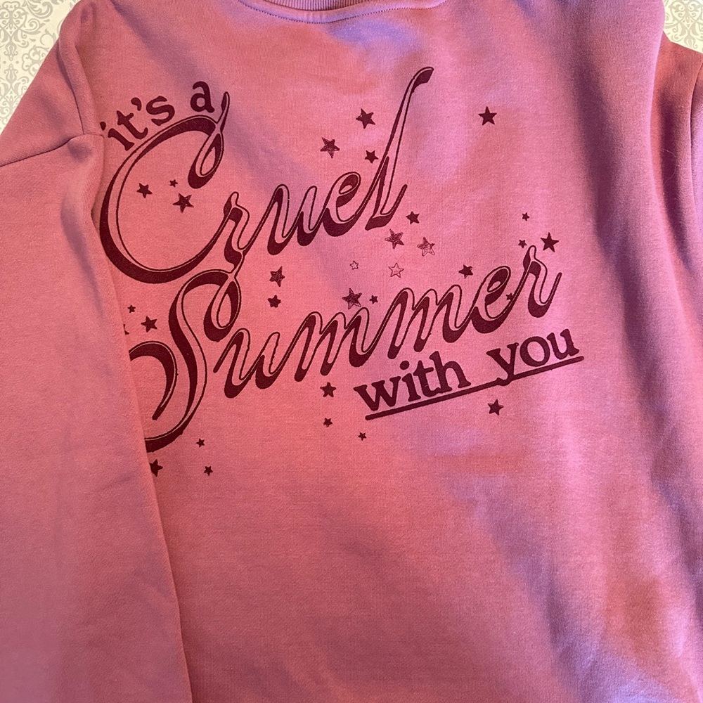Pink Graphic Sweatshirt